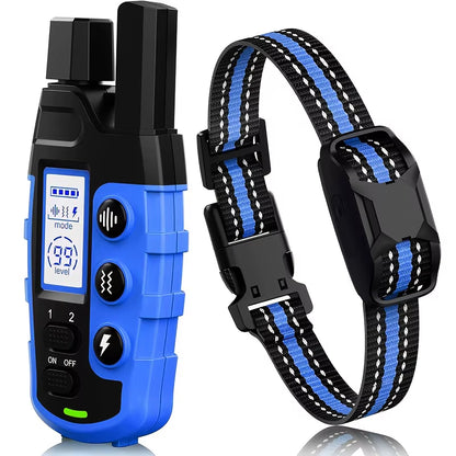3300Ft Waterproof Electric Dog Training Collar with Remote Control for Pets Weighing 5-120lbs - Features Shock and Vibration Modes